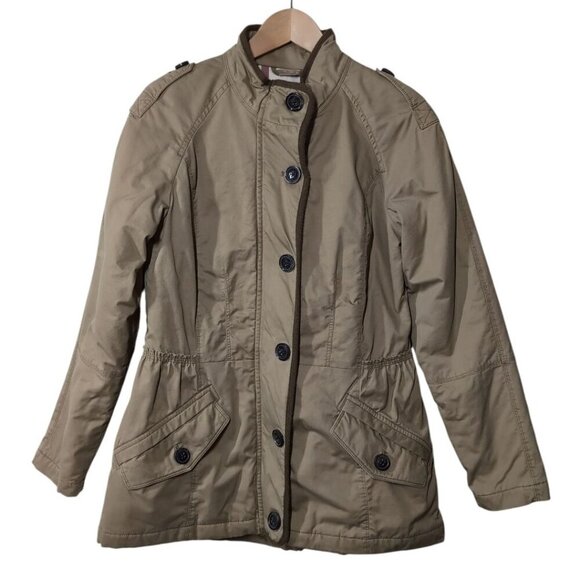 Jockey Utility Jacket Womens XS Military-Style Barn Pockets Plaid Lining - Picture 1 of 11